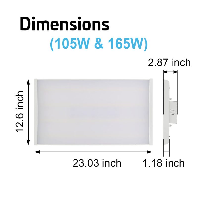 105w 165W shop light LED linear Highbay light fixture dimensions a1448d86 b0d0 436c 9a09 af2bc082622a