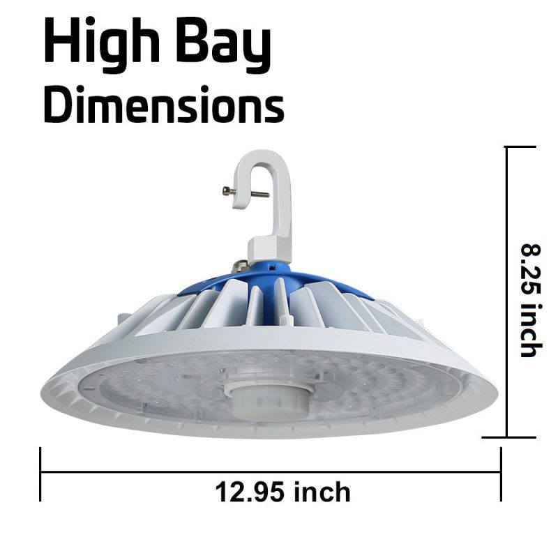 200W 250W UFO Round LED indoor Highbay Dimensions white a468841e a791 4359 95a1 7020b70f3ab0