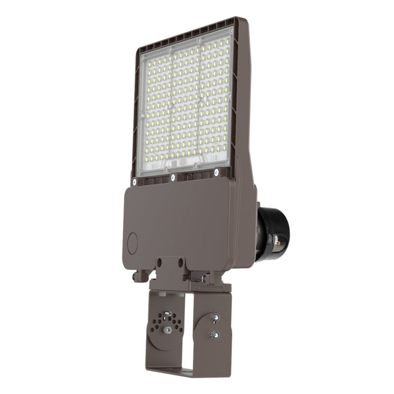 150W 480V Konlite LED Outdoor Parking lot Light with dusk to dawn photocell