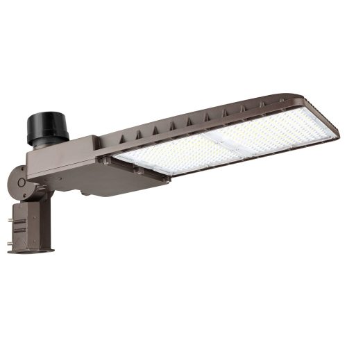 300W slipfitter mount led parking lot light with type V optical lens