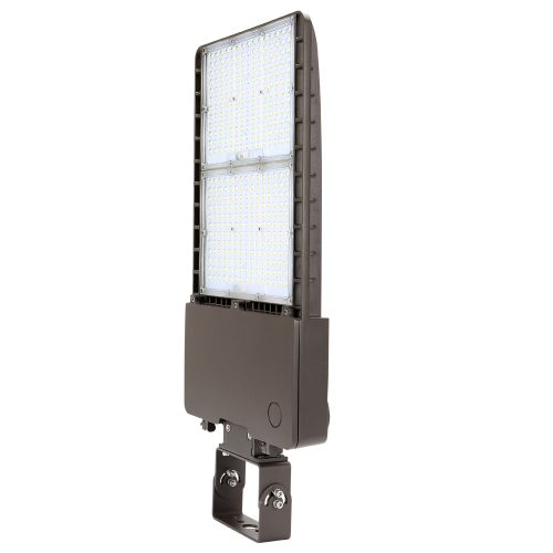 347-480V 300W yoke mount led parking lot light Type V