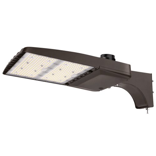 Konlite Vela wattage selectable 310W Type 4 5000K led parking lot light with pole mount