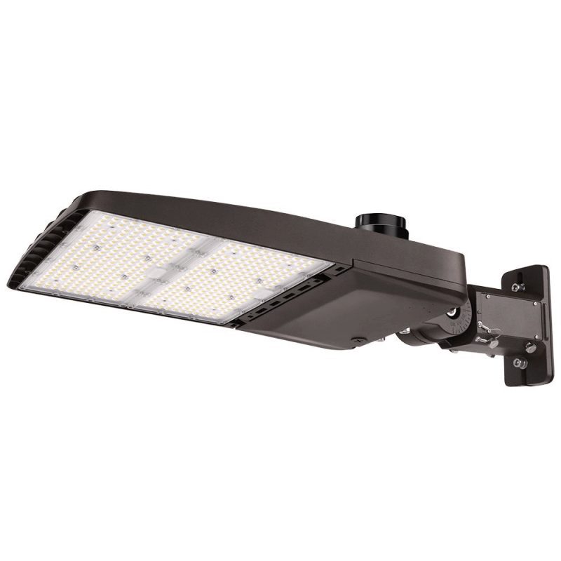 Konlite Vela wattage selectable 310W 5000K led parking lot light with universal mount