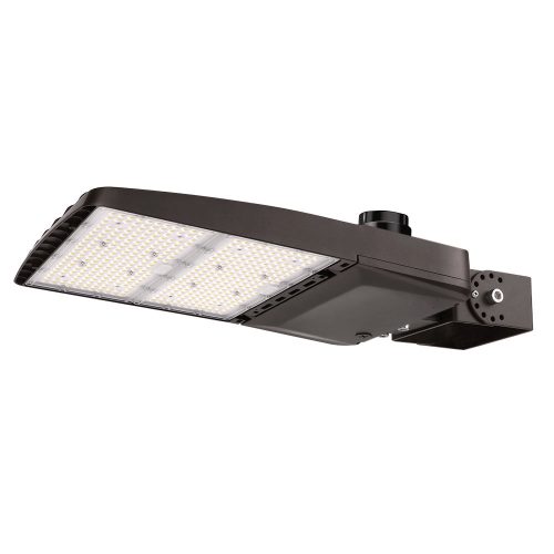 Konlite Vela wattage selectable 310W Type 4 5000K led parking lot light with yoke mount