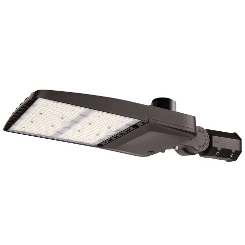 Type V 310W 5000K led parking lot light with slip fitter mount and dusk to dawn photocell