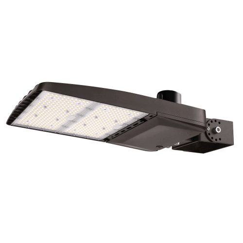 Konlite Vela wattage selectable 310W Type 4 5000K led parking lot light with yoke mount