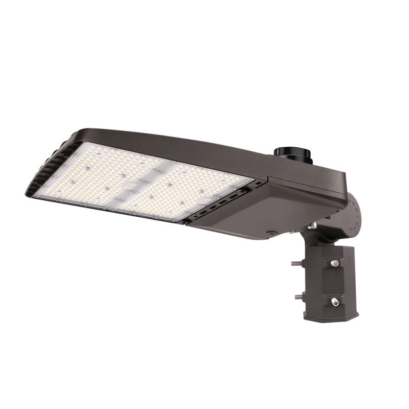 Konlite Vela wattage selectable 310W Type 4 5000K led parking lot light with slip fitter mount