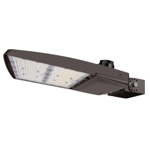 Konlite Vela wattage selectable 310W led parking lot light with Yoke mount