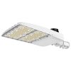 Konlite Vela III 310W LED White Parking Lot Light with slip fitter arm