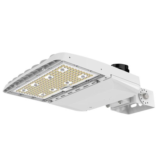 Konlite Vela I LED White Parking Lot Light with yoke mount