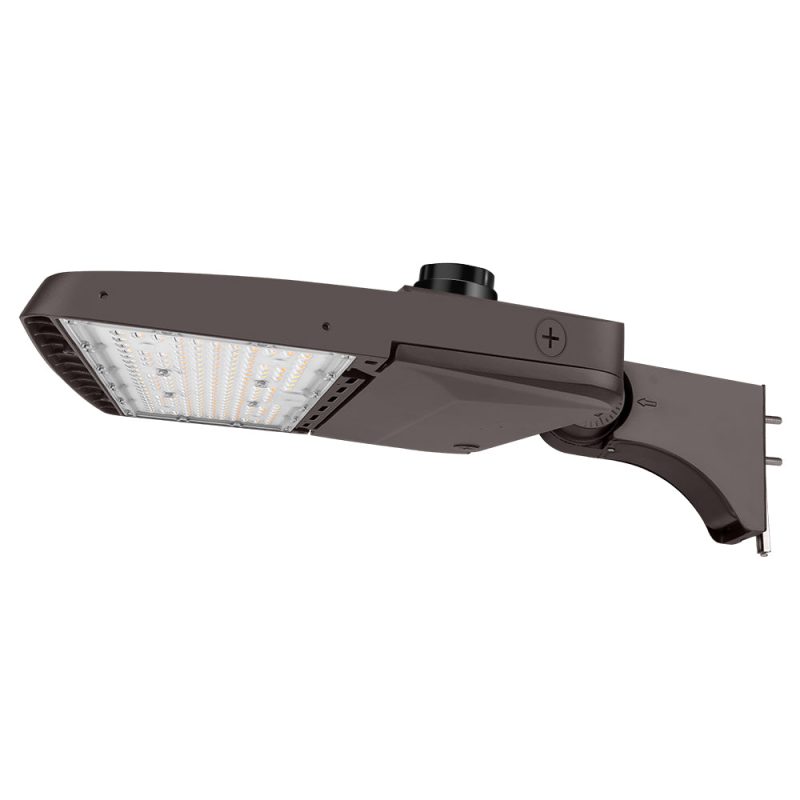 150W Vela 480V LED Parking Lot light with pole Mount Arm