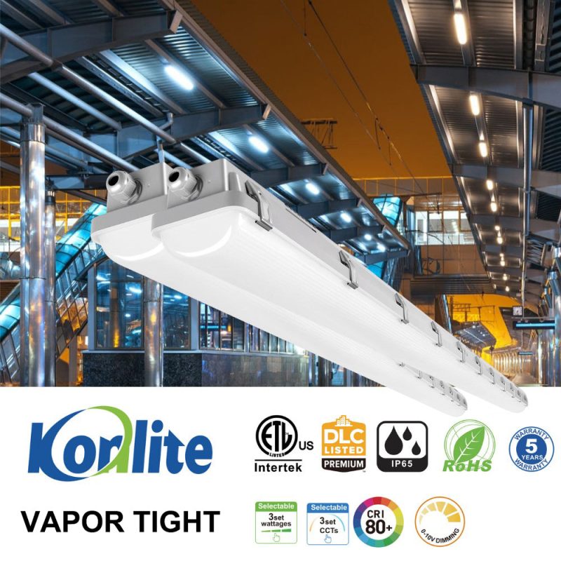 KVT8LMWMCLV 8ft Vapor Tight LED Light Fixture 9