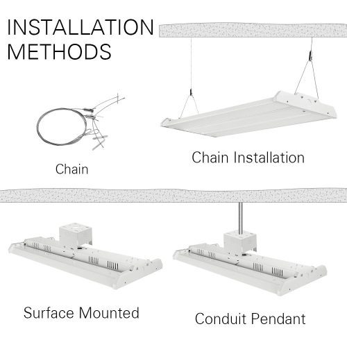 KonliteLinearLEDHighbayLight90W130W180W210W270W300W370WInstallation f56876e6 0116 40f7 bfea c2712c539377