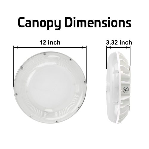 KonlitewhiteLEDcanopylightsizes