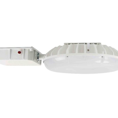 White LED canopy Area light with white emergency battery