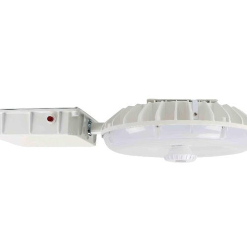 White LED canopy Area light with white emergency battery and motion sensor