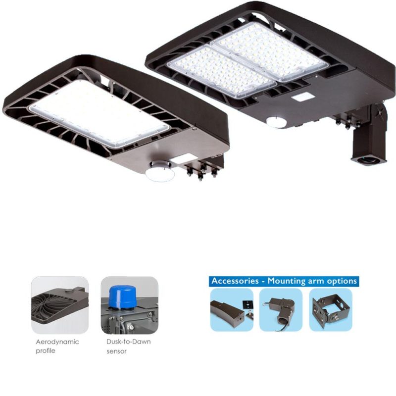 LED Area Light, Pole or Flood, 100W, 14584 Lumens - mounting options